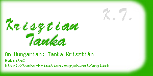 krisztian tanka business card