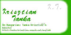 krisztian tanka business card